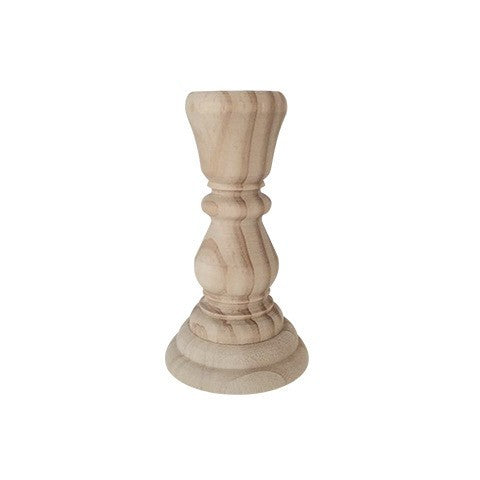 French Vintage Roman Column Wooden Candle Holder, Rustic Table Decor for Home, Wedding, Photo Props, Twisted Candle Stand