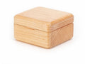 Handcrafted Beechwood Music Box, Heart and Square Design, Walnut Finish, Perfect Birthday Gift