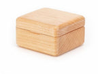 Handcrafted Beechwood Music Box, Heart and Square Design, Walnut Finish, Perfect Birthday Gift