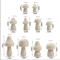 Natural Wooden Mushroom Craft Set, 100-Piece DIY Kids Painting Kit, Simple Style Home Decor