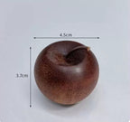 Apple-Shaped Wooden Car Air Freshener, Home Decor Diffuser, Sapele Wood
