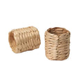 Water Hyacinth & Rush Grass Napkin Rings, Set of 1, Woven Natural Fiber Table Decor, Modern Minimalist Style