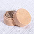 Hand-Painted Beechwood Jewelry Box, 1.5" Mini Ring Keepsake Box, Wedding Gift, Travel Souvenir, Employee Appreciation Present