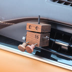 Wooden Car Air Freshener with Osmanthus Scent, 1.5" x 1.5", Car Interior Accessories