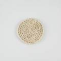 Handwoven Corn Husk Placemats, Set of Round Natural Fiber Table Mats, Japanese-Inspired Eco-Friendly Heat Resistant Coasters, 4.5"-14" Diameter