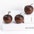 Apple-Shaped Wooden Car Air Freshener, Home Decor Diffuser, Sapele Wood