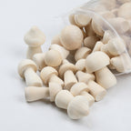 Natural Wooden Mushroom Craft Set, 100-Piece DIY Kids Painting Kit, Simple Style Home Decor